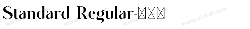 Standard Regular字体转换